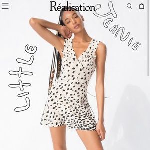 Realisation Par Limited Edition Elton John Little Jeanie Dress - Snow Leopard